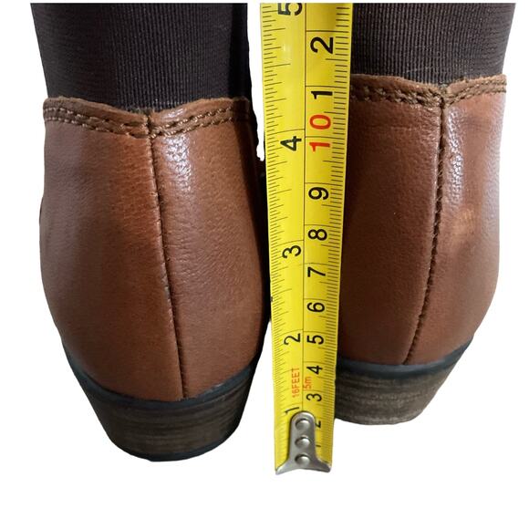 Steve Madden Size 7.5M Brown Bootie Ankle Boot Zip Sides - Picture 5 of 15